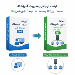 ارتقاء نرم افزار آموزشگاه از کد 102 به 101